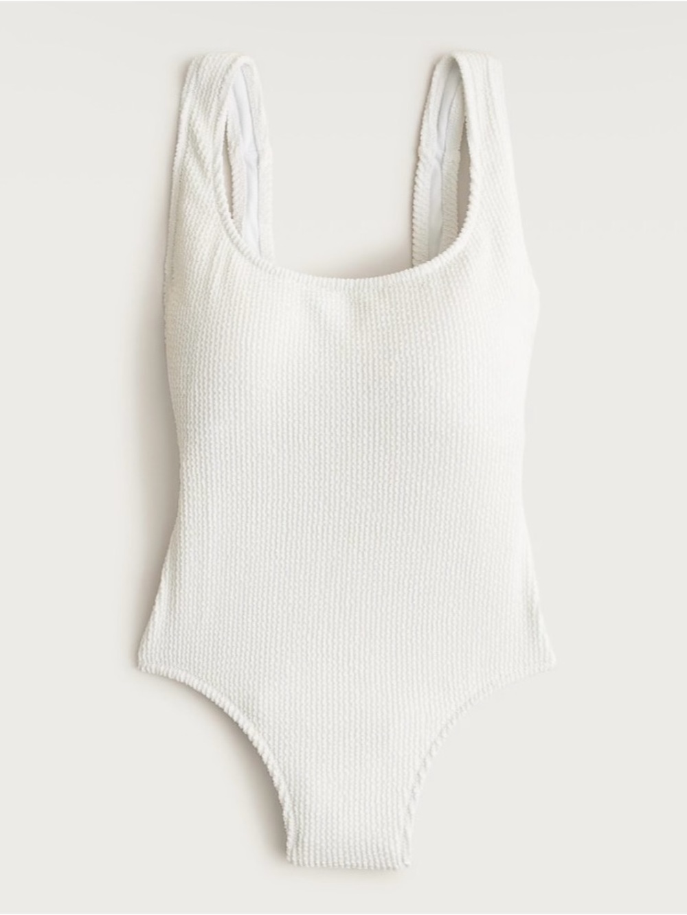 NWT J. Crew Claudia Scrunchie One-piece Swimsuit White